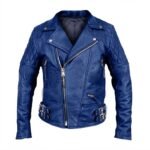 Men,s MOTO 2 Premium Quilted Genuine Leather Biker Jacket Classic / Motorcycle Style - Image 4